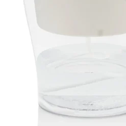 Raffy medium vaso autoinnaffiante per esterno e interno fiordaliso large bianco opaco e trasparente d17.3xh21.2 cm