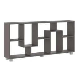 Random grey libreria finitura grigio grafite opaco utilizzo verticale - orizzontale h161 l685 p25