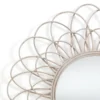 Ranjan specchio da parete trex in rattan colore naturale d90 cm