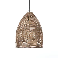 Reetha small small lampadario da interno/esterno in rattan colore naturale d35xh50 cm