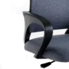 Rik poltrona da ufficio regolabile e girevole in tessuto di colore grigio con ruote 56x56 h85/95 cm