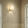 Ring gold applique led in alluminio colore oro satinato d15x7.5 cm