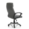 Rye grey sedia da ufficio regolabile e girevole in pelle sintetica grigio effetto invecchiato 64x63 h111/121 cm