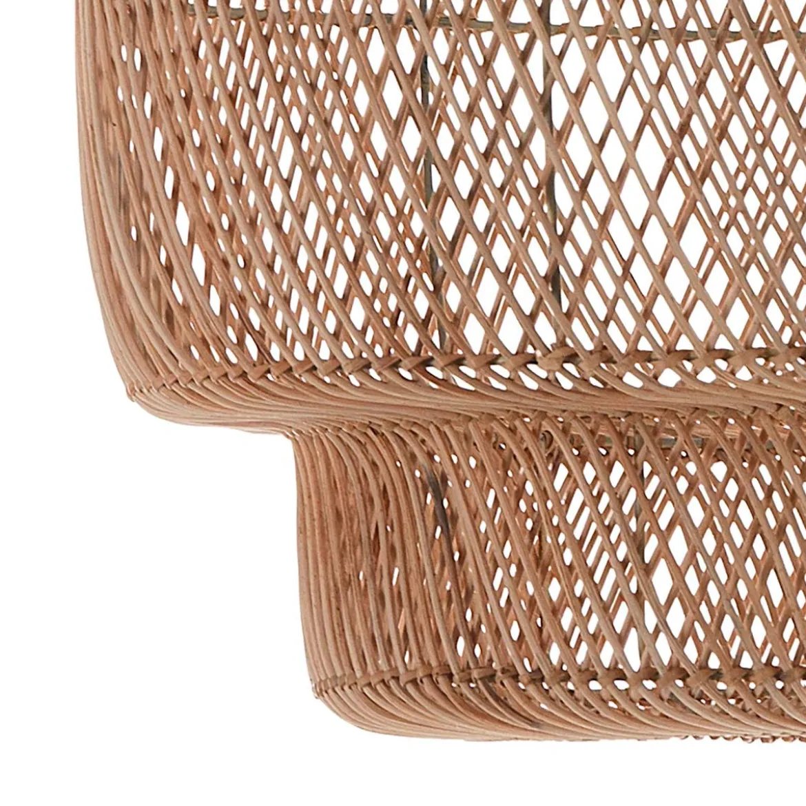 Sanat lampadario da interno/esterno in rattan colore naturale d50xh50 cm