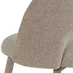 Selma Beige Sedia Imbottita tessuto panna easy clean poliestere h79 l51 p54 seduta h48