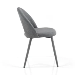Selma Grey Sedia Imbottita tessuto grigio easy clean poliestere h79 l51 p54 seduta h48