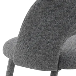 Selma Grey Sedia Imbottita tessuto grigio easy clean poliestere h79 l51 p54 seduta h48