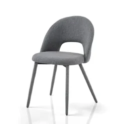 Selma Grey Sedia Imbottita tessuto grigio easy clean poliestere h79 l51 p54 seduta h48
