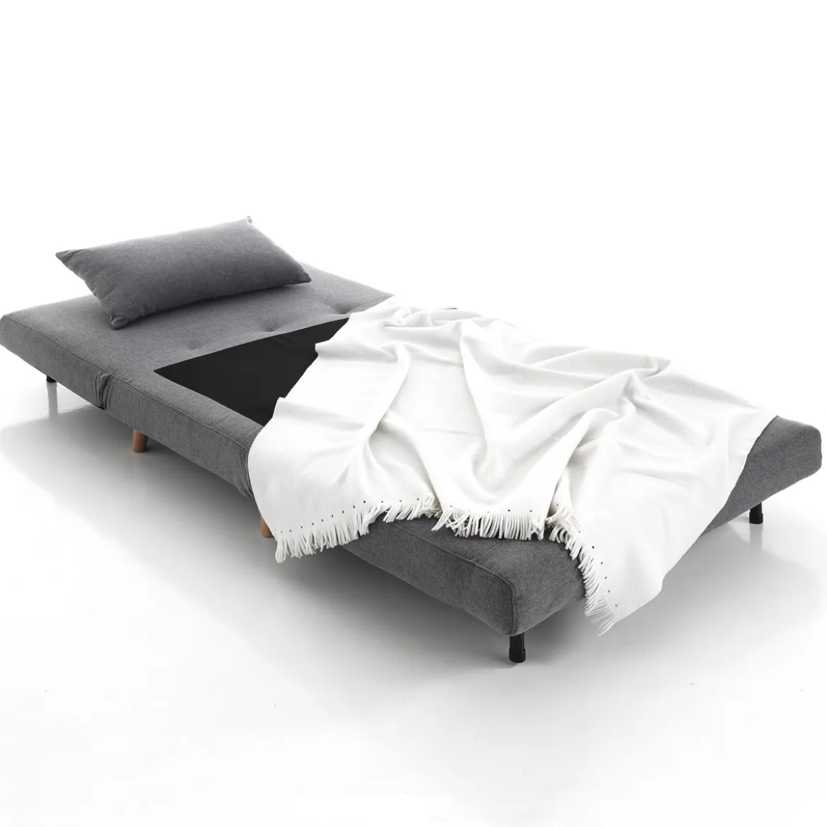 Shift grey poltrona letto tessuto grigio cm l100 p85 h80 letto cm l100 p190 h27