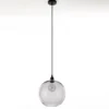 Skittle-b lampadario vetro grigio trasparente d30 h28 cm