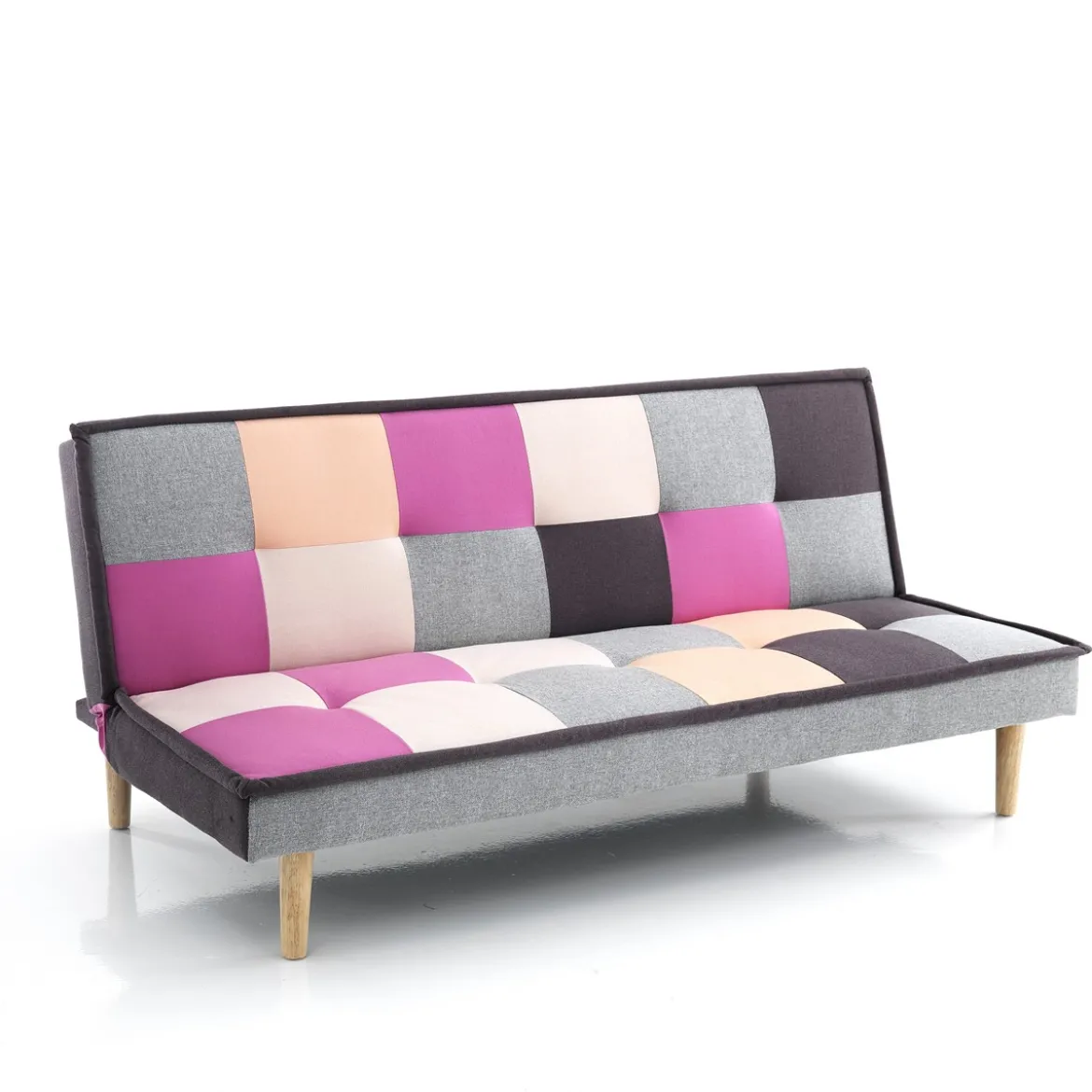 Smart-b divano letto in tessuto multi-colore l180 p90 h80