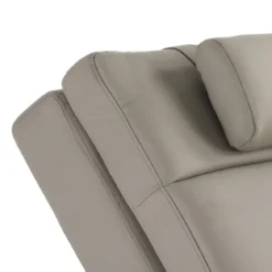 Sofia taupe chaise longue pelle sintetica tortora h85 l62 p172 cm