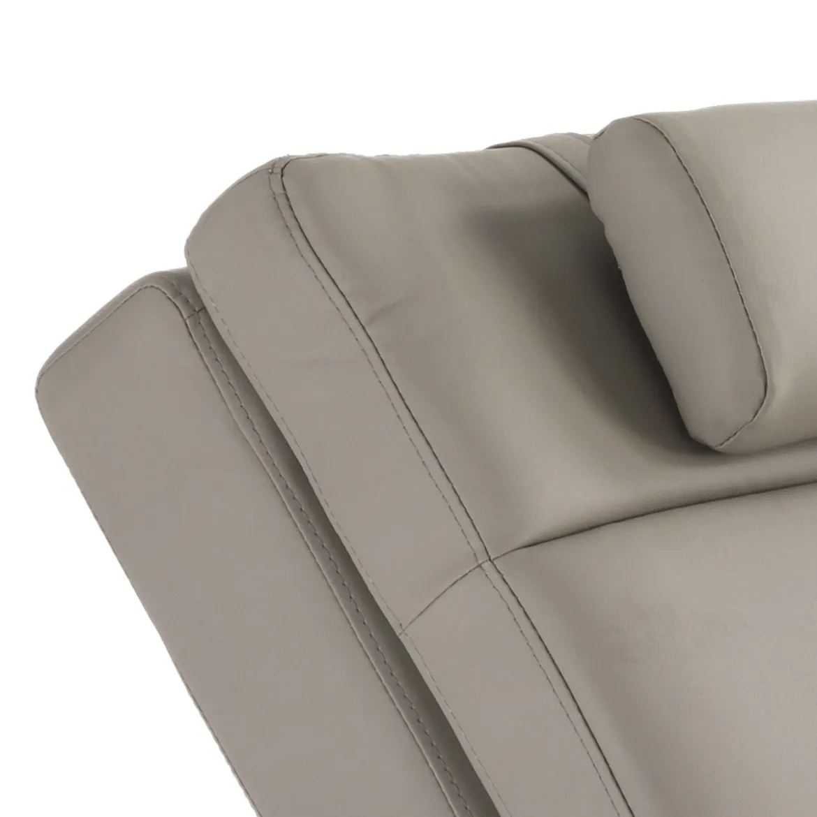 Sofia taupe chaise longue pelle sintetica tortora h85 l62 p172 cm