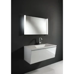 Specchiera con luci laterali interne led 100x67 cm