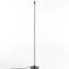 Stelo lampada da terra led in alluminio nero opaco d20 h150 cm