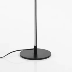 Stelo lampada da terra led in alluminio nero opaco d20 h150 cm