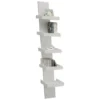 Step white libreria laccata bianco opaco 5 ripiani h155 l31 p35 cm