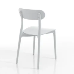 Stoccolma white sedia da interno esterno in polipropilene bianca opaco 42.5x50xh78 cm