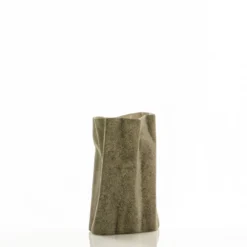 Sveva-a vaso in ceramica effetto pietra colore sabbia 14x14x26 cm