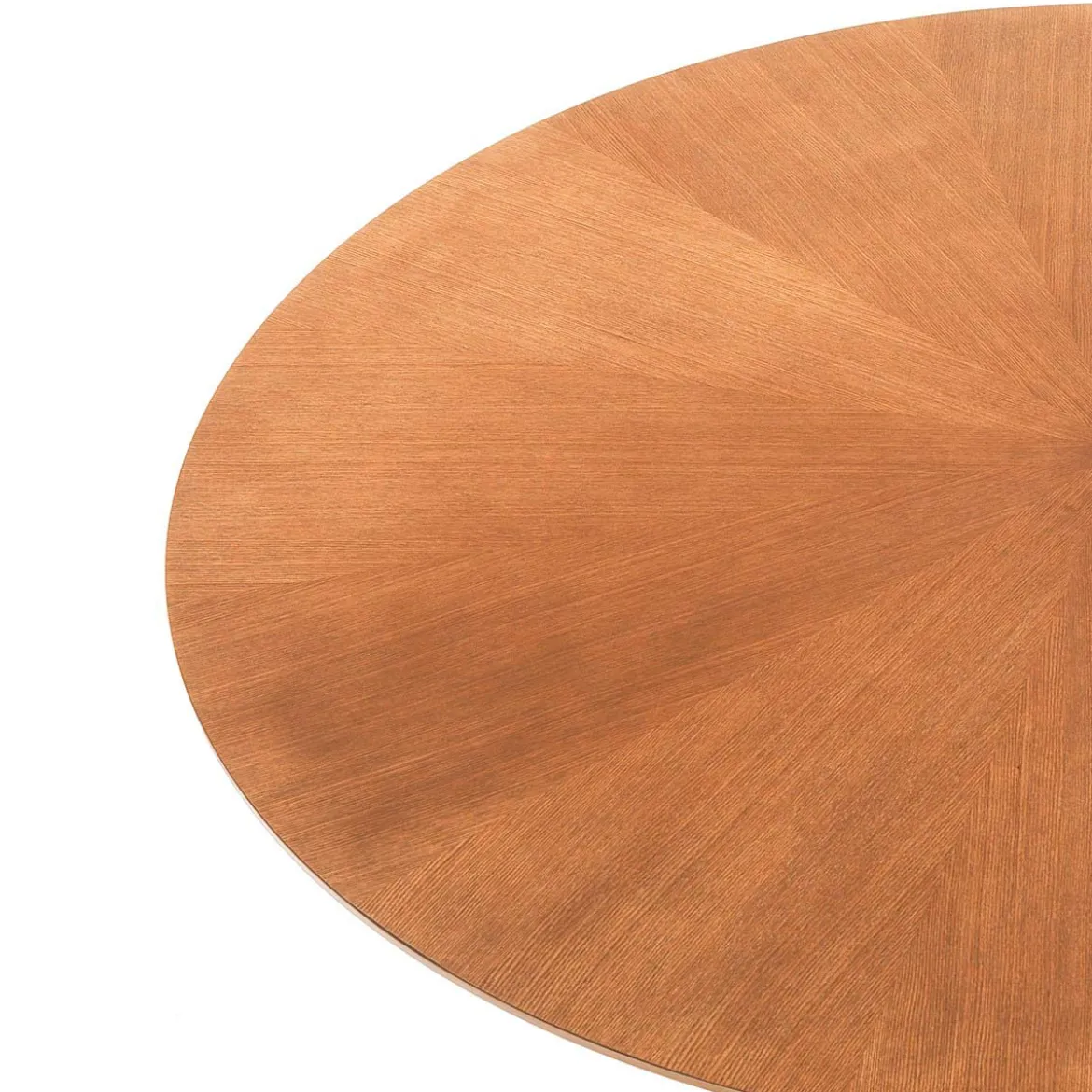 Tallin tavolo rotondo in legno chase impiallacciato finitura rovere e gambe in legno massello diametro 137 cm