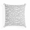 Tangle 1 cuscino colore grigio 100% cotone 45x45 cm