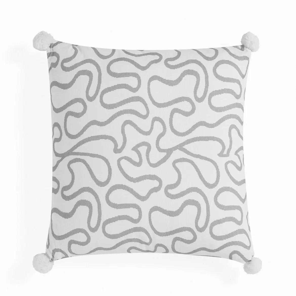 Tangle 1 cuscino colore grigio 100% cotone 45x45 cm