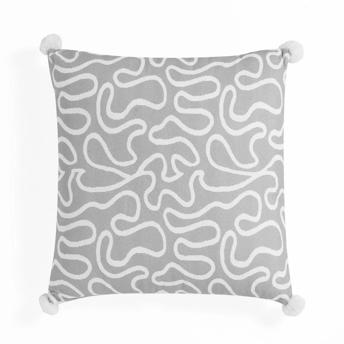 Tangle 1 cuscino colore grigio 100% cotone 45x45 cm