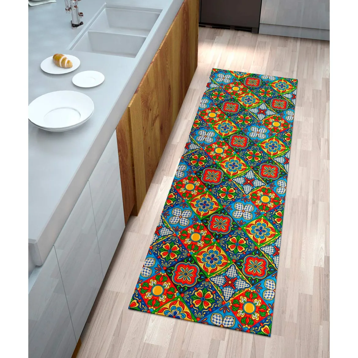 Tappeto cm 50 x 100 pratico da pulire 100% vinile