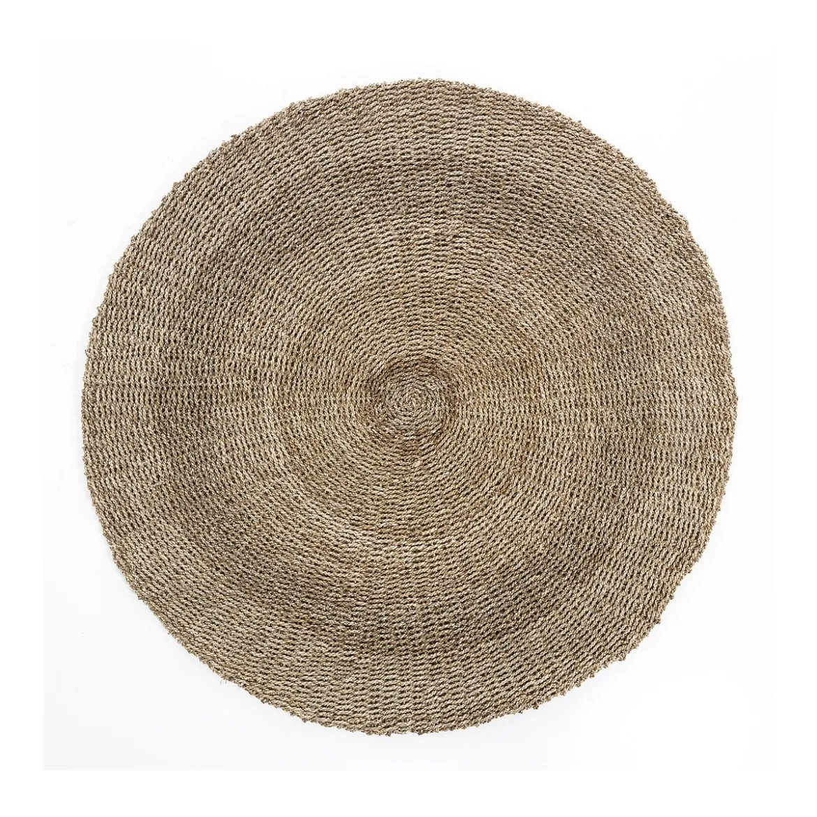 Tappeto rotondo BRAHMI SMALL in Seagrass per interno/esterno, d100 cm
