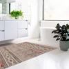 Temople tappeto bagno / scendiletto in cotone 100% con nappe grigio 110x60 cm