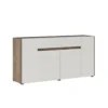Tonya silk flow madia 4 ante 1 cassetto finitura effetto spatolato bianco fianchi finitura noce h85 l172 p395