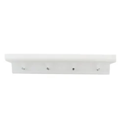 Trays mensola svuotatasche in legno laccato bianco 60x12xh10 cm