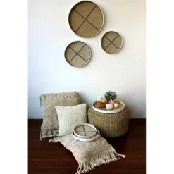 Truja set 5 piatti decorativi in bamboo marrone