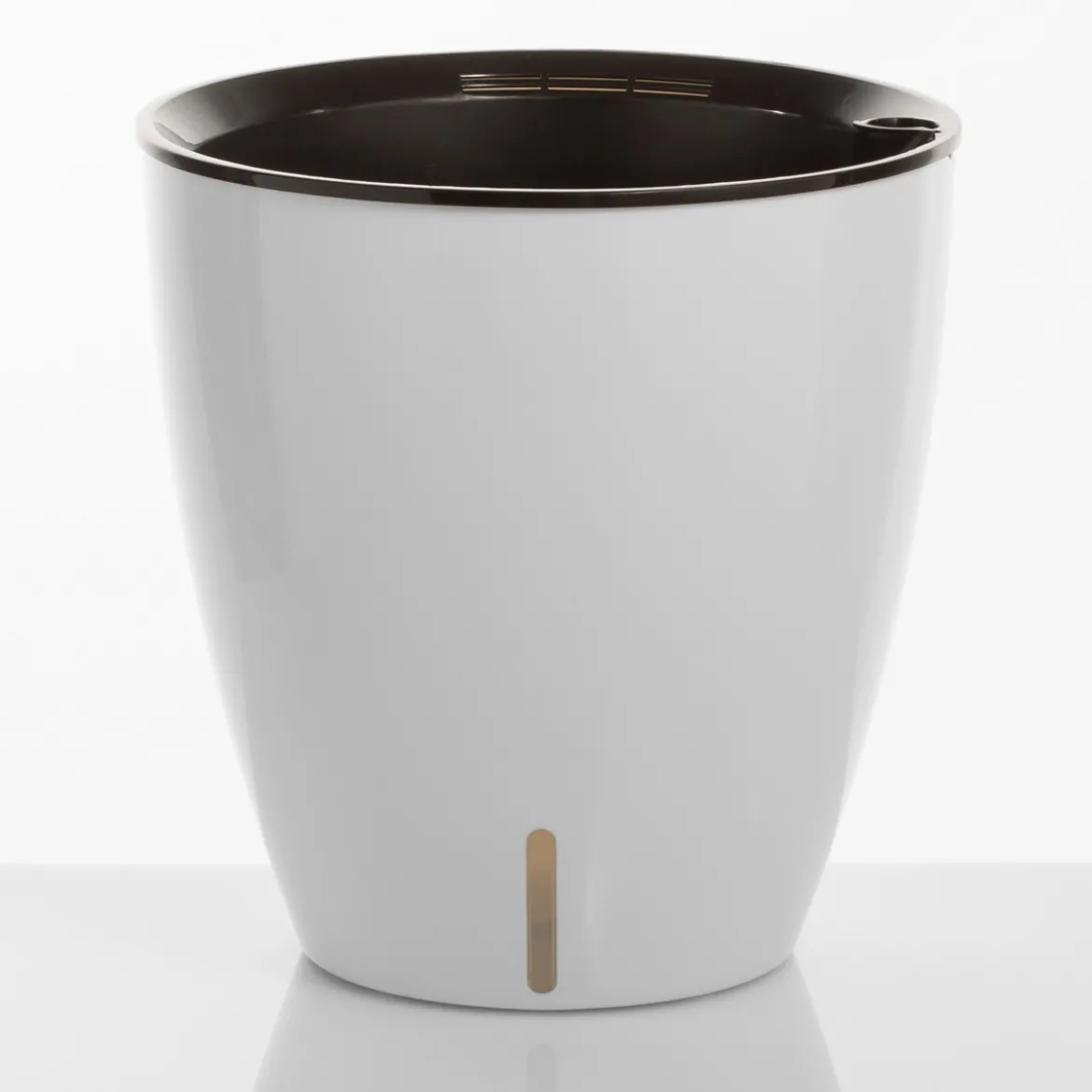 Tulip vaso autoinnaffiante per esterno e interno bianco lucido d35xh36 cm