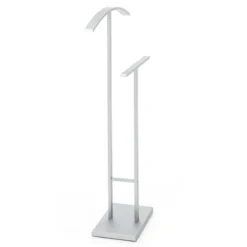 Veglio servomuto portasciugamani metallo finitura alluminio satinato 51x20xh100 cm