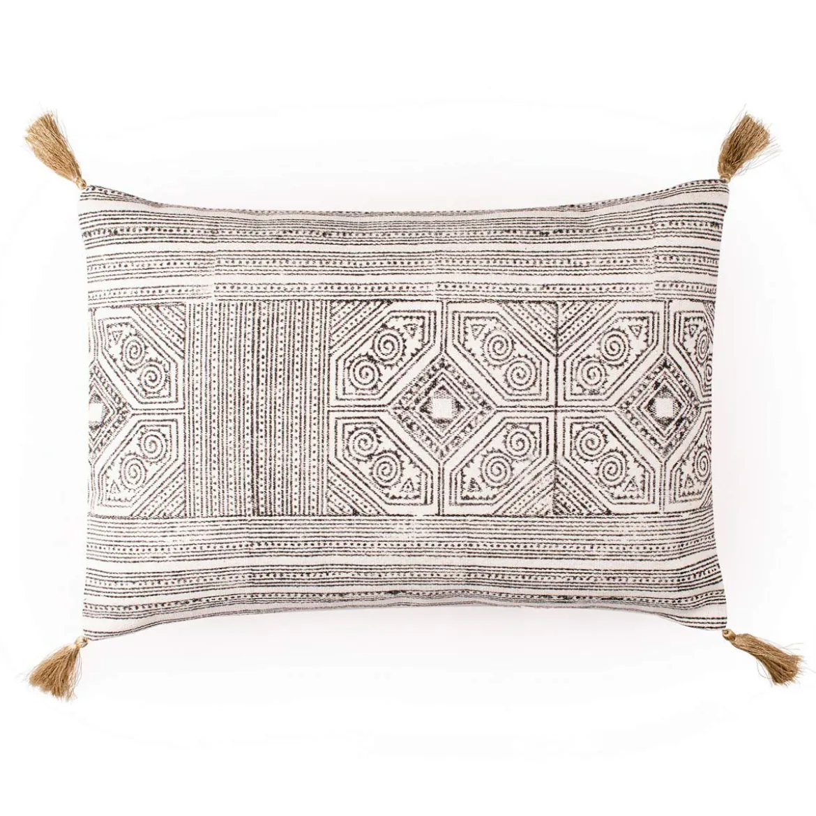 Vera cuscino rivestimento cotone 100% sfoderabile grigio 35x50 cm
