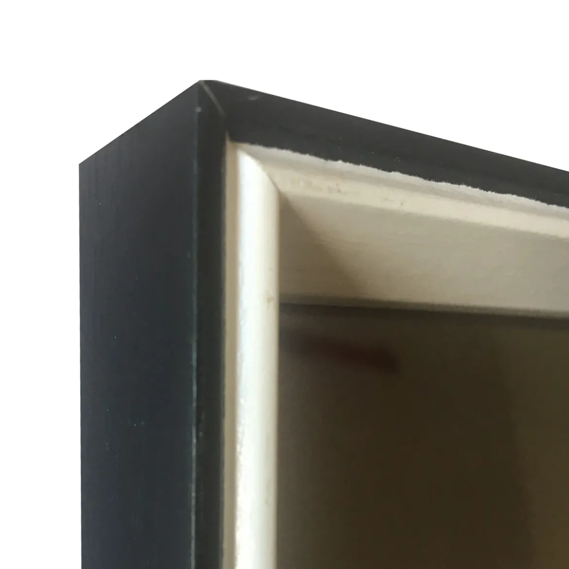 Vintage quadro cornice nero e bianco opaco pannello trasparente in pvc h55 l40 p3 cm