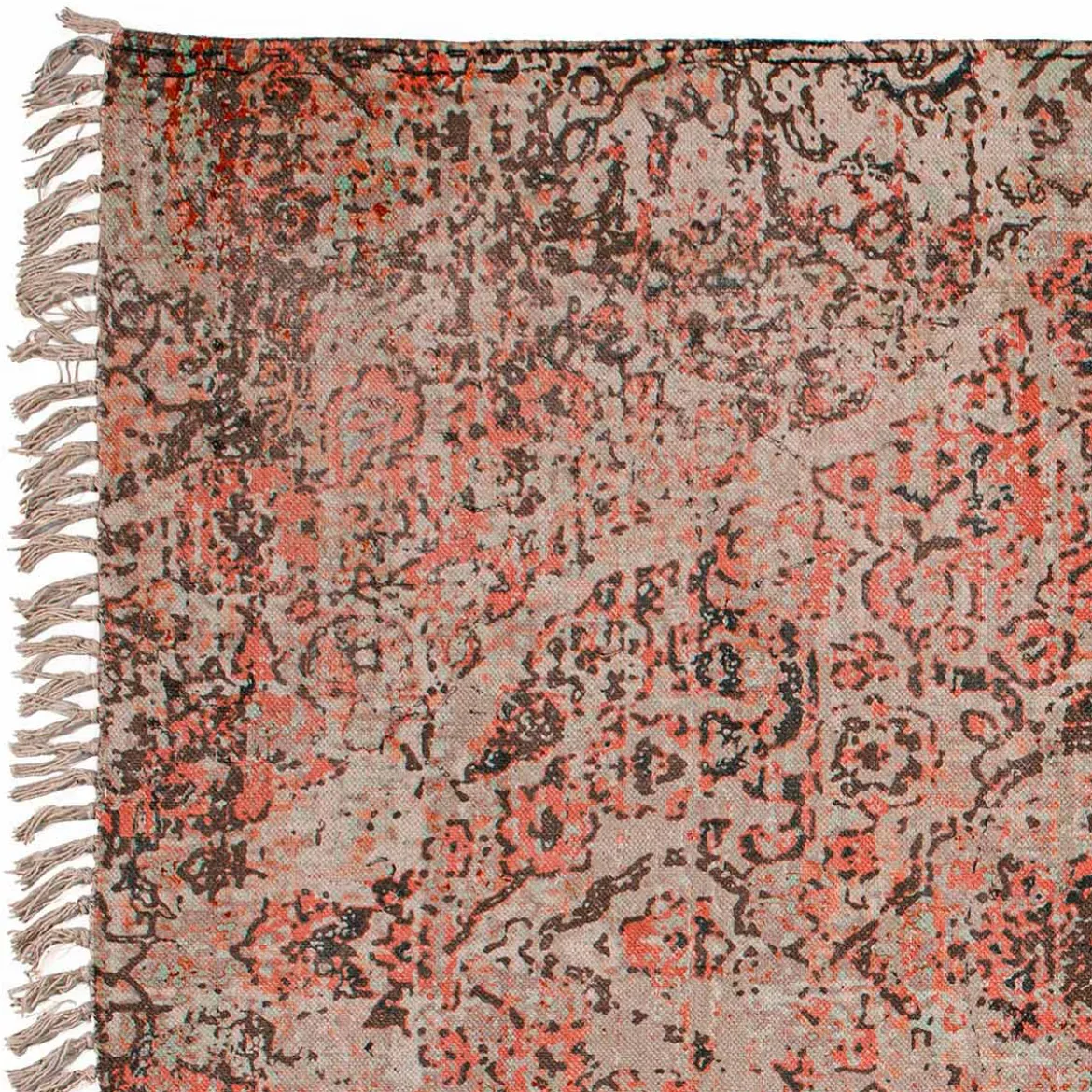 Volva large tappeto cotone 100% con nappe 260x150 cm