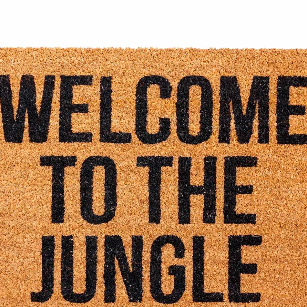 Welcome to the jungle zerbino in fibre di cocco con retro antiscivolo 75x45 cm