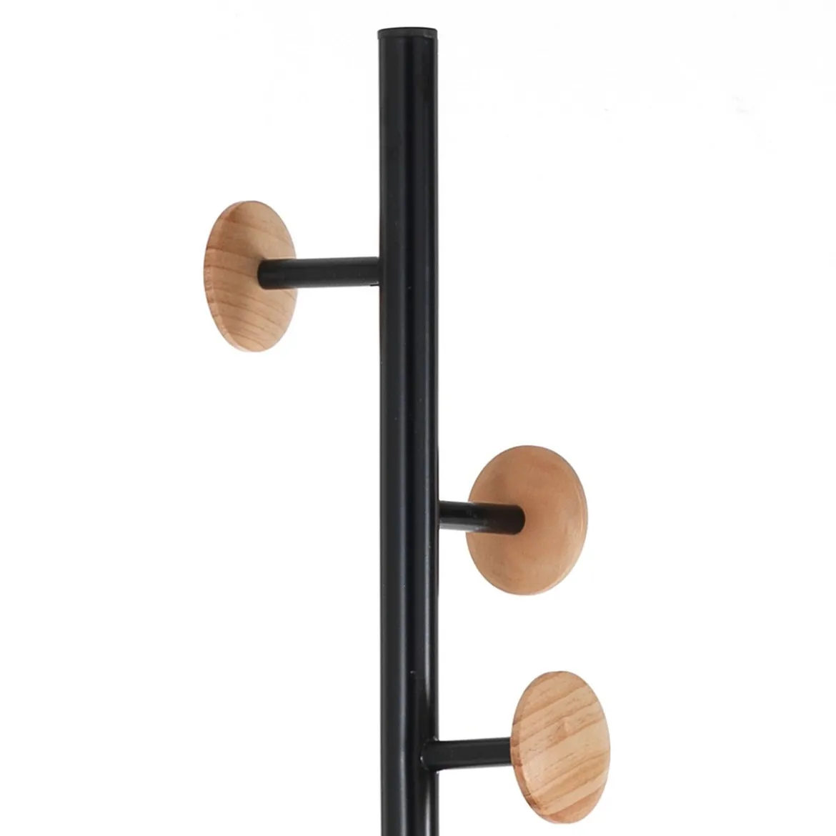 Wells-b appendiabiti / portaombrelli in acciaio nero opaco d28xh180 cm