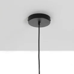 Wien a lampadario rivestito in tessuto colorato grigio bianco e paglia di vienna cn cavo regolabile d27 h43 cm