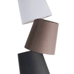 Wry colours lampada da terra marrone in metallo avorio con paralume in stoffa colorata 33x25 h162 cm