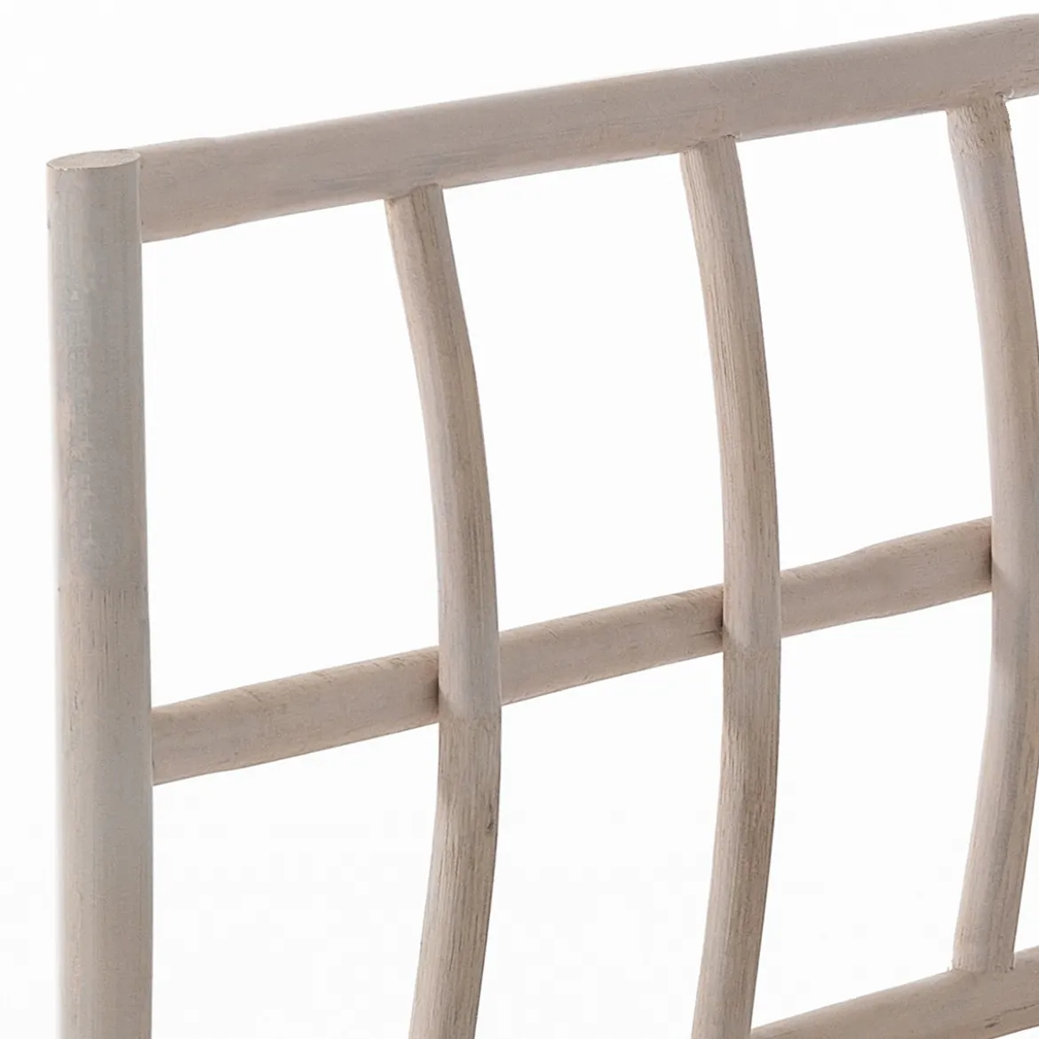 Yanni basamento angolare in rattan sbiancato per 1 elemento kamar 80x80xh70 cm