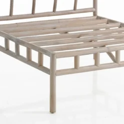 Yanni basamento centrale in rattan sbiancato per 1 elemento kamar 80x80xh70 cm
