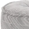 Yantra ikat grey pouf outdoor tessuto waterproof cm. 60 x 60 h.30