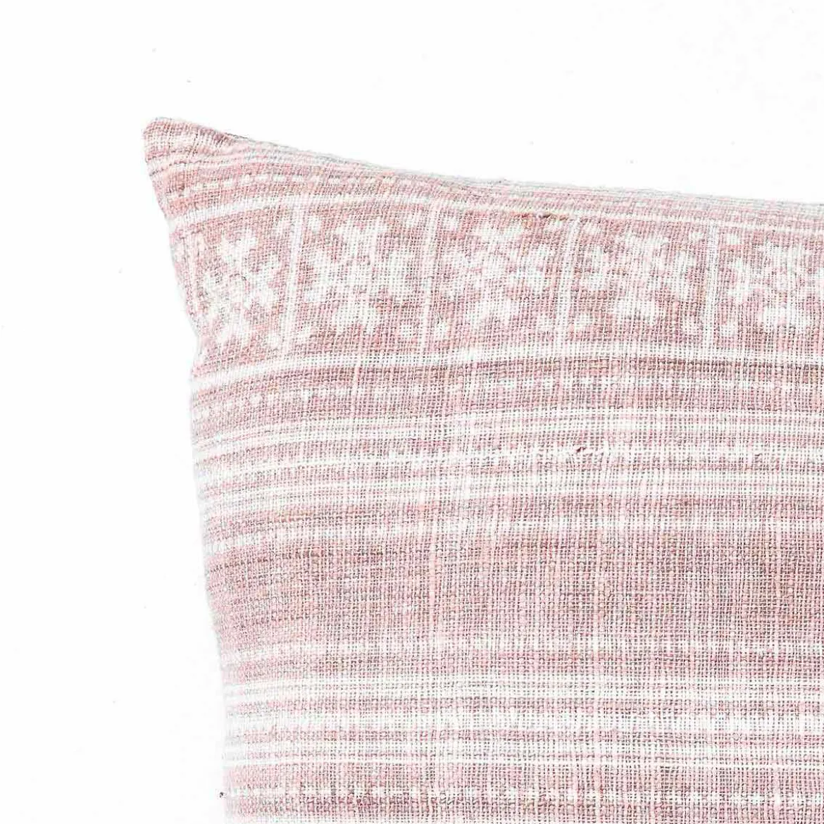 Yara brown cuscino colore beige 100% cotone made in india 52x52 cm