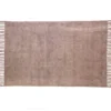Yara brown tappeto brown programma cotone 100% beige con nappe 195x115 cm