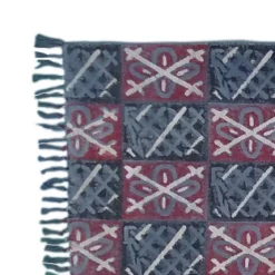 Yara brun tappeto cotone 100% made in india 195 x 115 cm