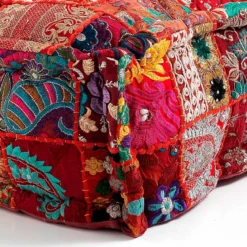 Yara high divano 2 posti composizione 26 rivestimento cotone 100% patchwork multicolore 160x80xh60 cm