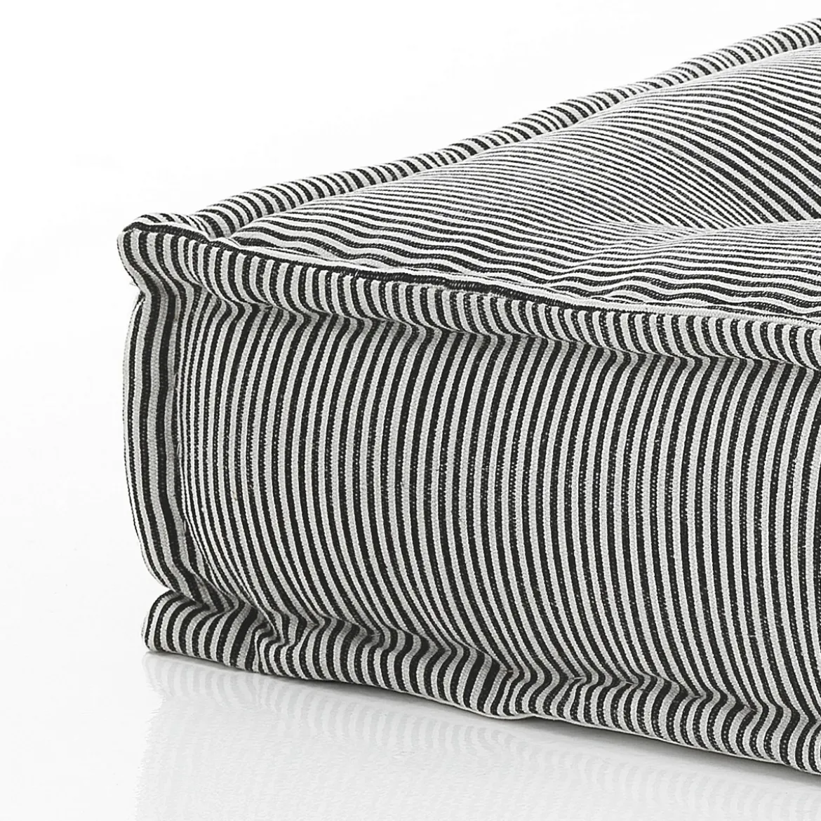 Yara lines elemento angolare rivestimento cotone bianco dimensioni l80 p80 h40 cm seduta l60 p60 h20